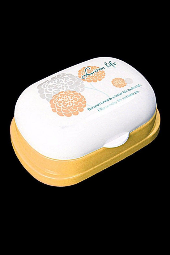 Chic Plastic Soap Box with Printed Design 10 x 5 cm