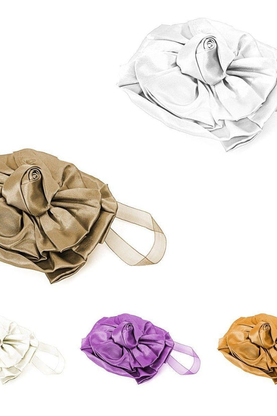 Elegant Satin Floral Magnetic Curtain Tieback