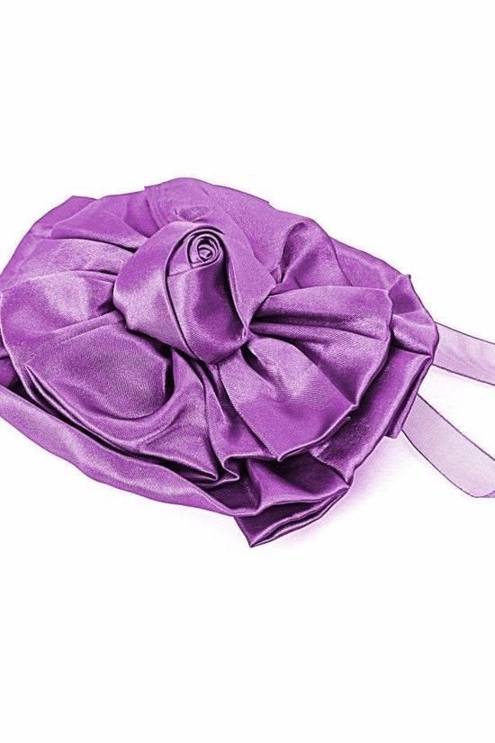 Elegant Satin Floral Magnetic Curtain Tieback