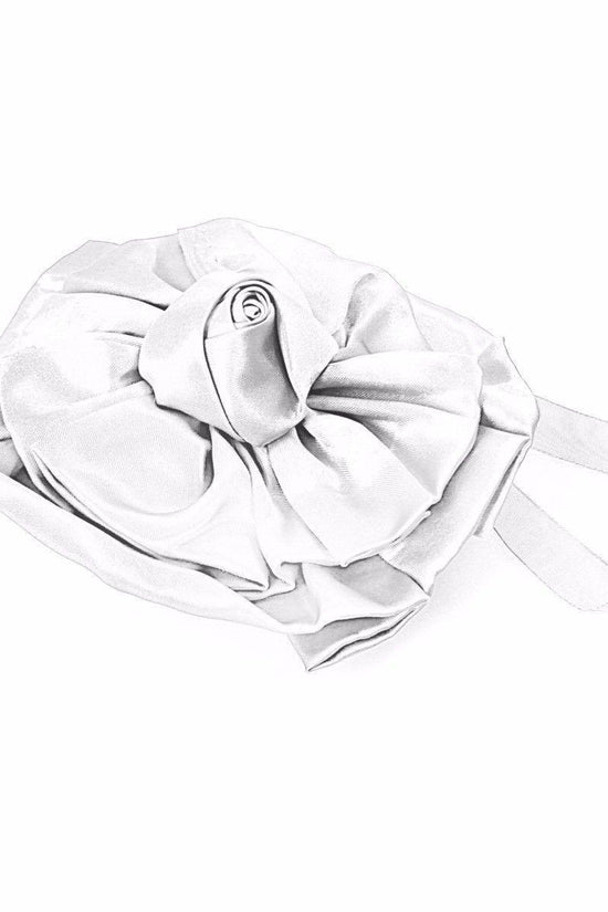 Elegant Satin Floral Magnetic Curtain Tieback