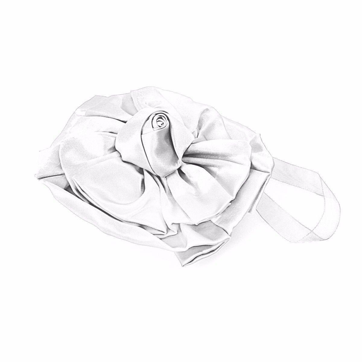Elegant Satin Floral Magnetic Curtain Tieback