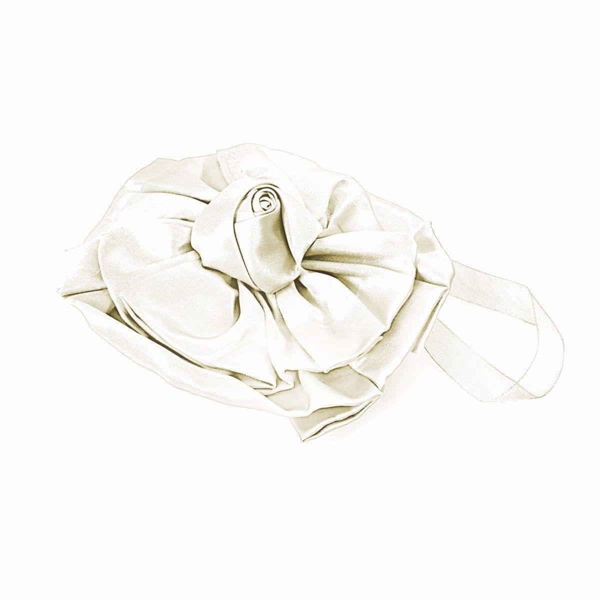 Elegant Satin Floral Magnetic Curtain Tieback