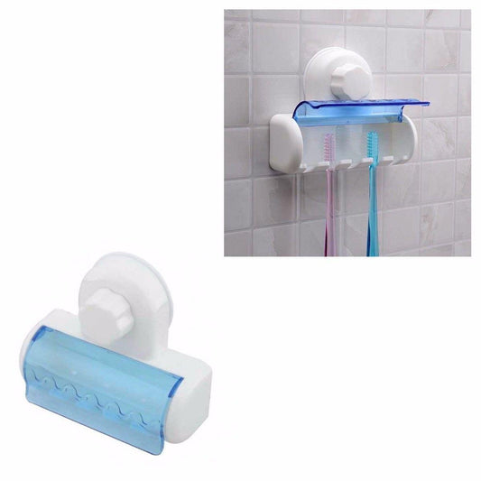 Suction Cap Toothbrush Holder Easy Install Bathroom Organizer