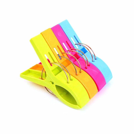 Durable Large Plastic Clothing Pegs Pack of 4