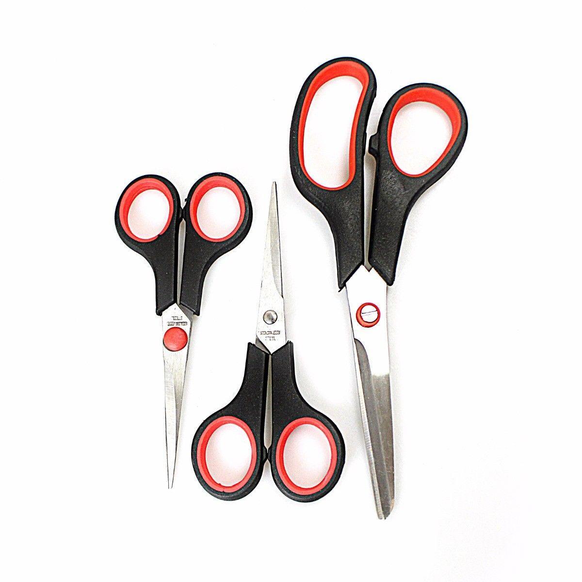 Premium Stainless Steel Scissors Set Pack of 3