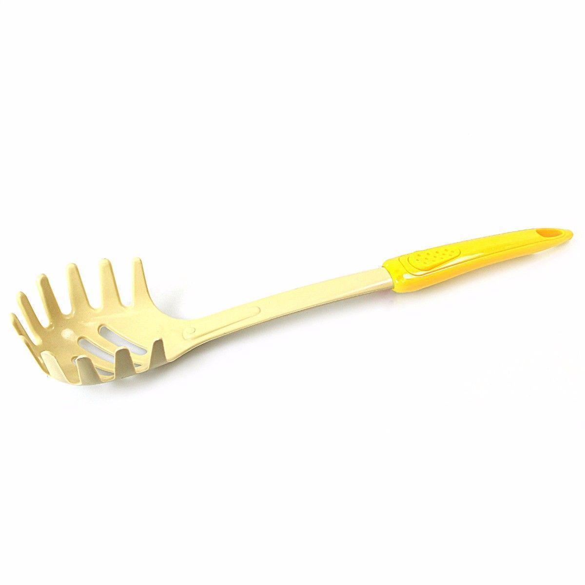 30cm Plastic Pasta Spaghetti Noodle Strainer Server Spoon Assorted Colors
