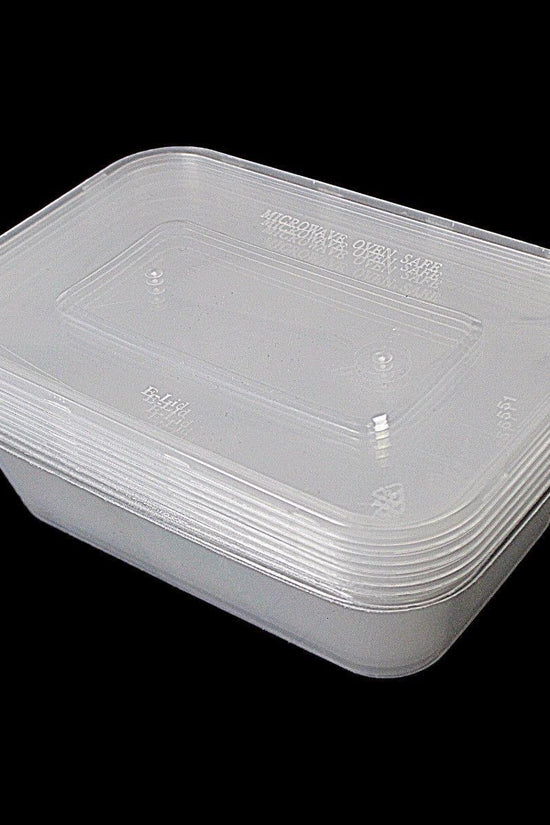 Durable Plastic Food Storage Containers Set of 4 1000ml each