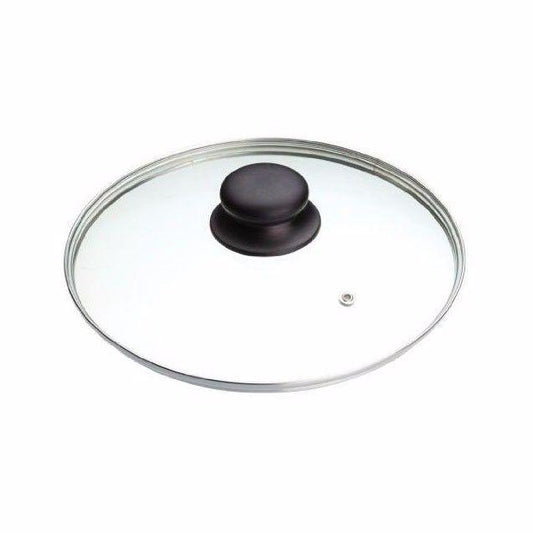 16cm Clear Glass Pan Lid With Knob Replacement Kitchen Accessory