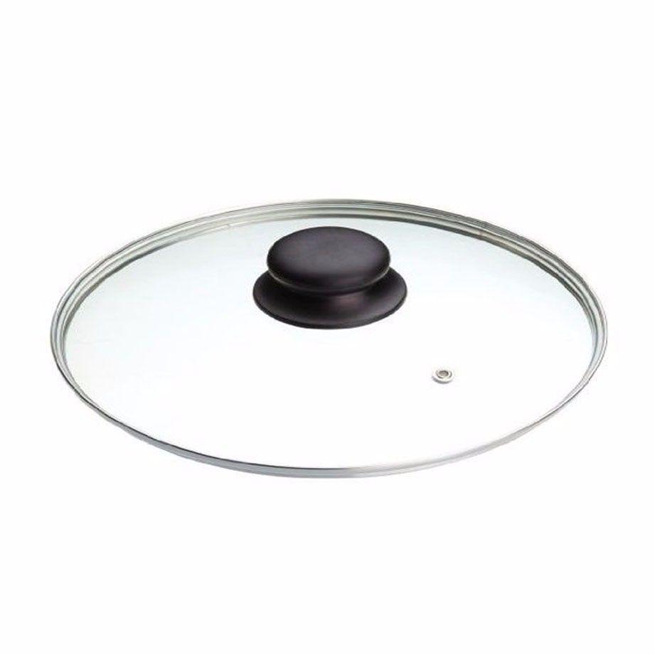 40cm Clear Glass Pan Lid Replacement Lid with HeatResistant Knob