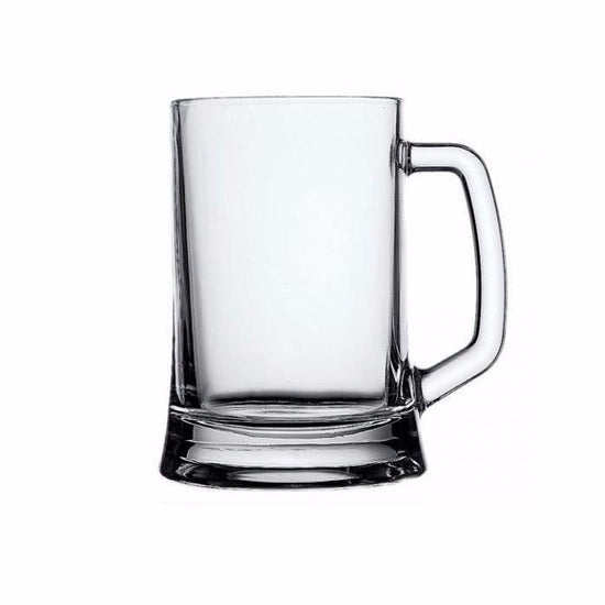 Set of 2 Classic Heavy Duty Big Bear Glass Mugs