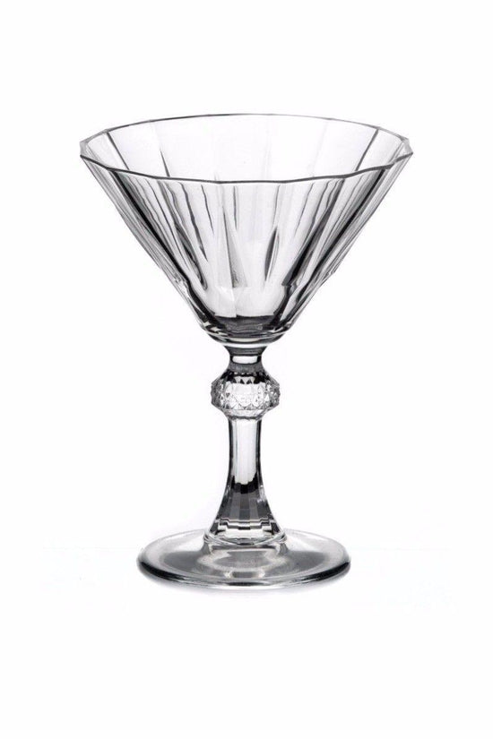 Elegant Diamond Martini Glass Set 238ml Set of 6