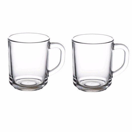 Premium PB Glass Tea Mug 250ml Set of 2