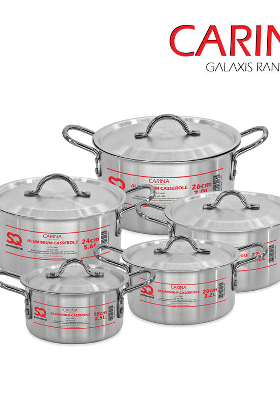 SQ Professional Galaxis Carina Aluminium Casserole Set Set of 5