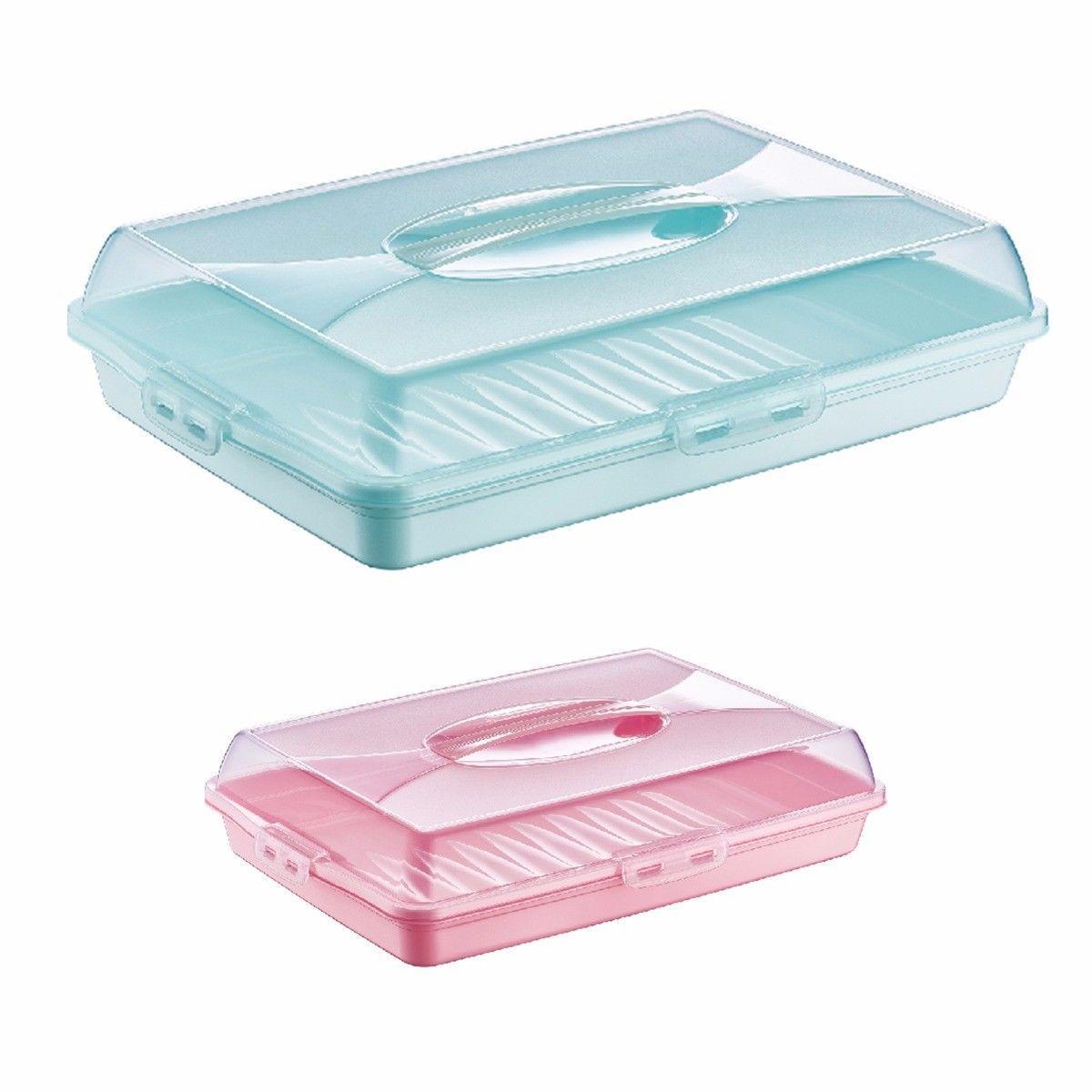 Premium Plastic Cake Pastry Party Tray Storage Box with Cover