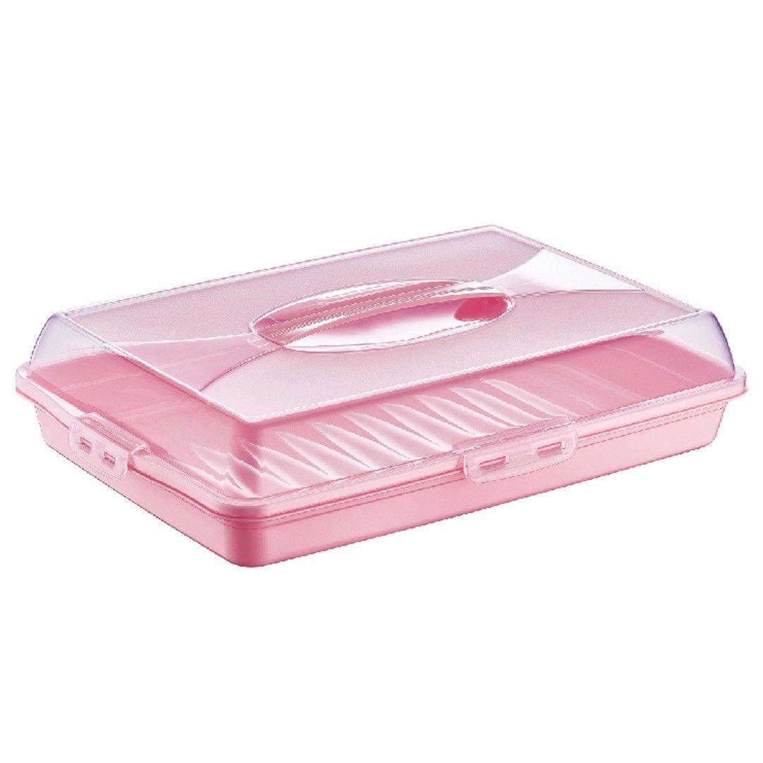 Premium Plastic Cake Pastry Party Tray Storage Box with Cover