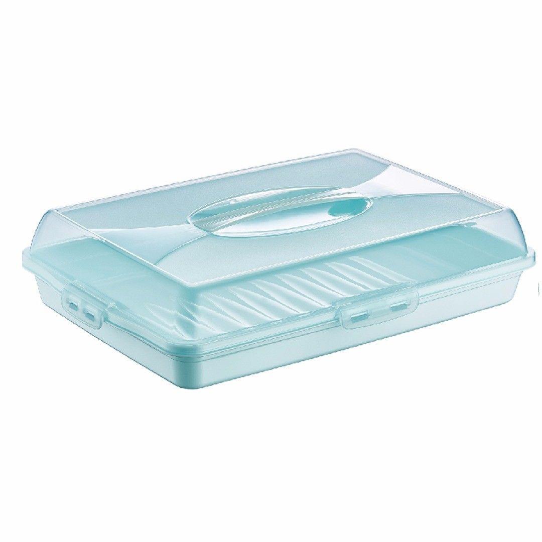Premium Plastic Cake Pastry Party Tray Storage Box with Cover