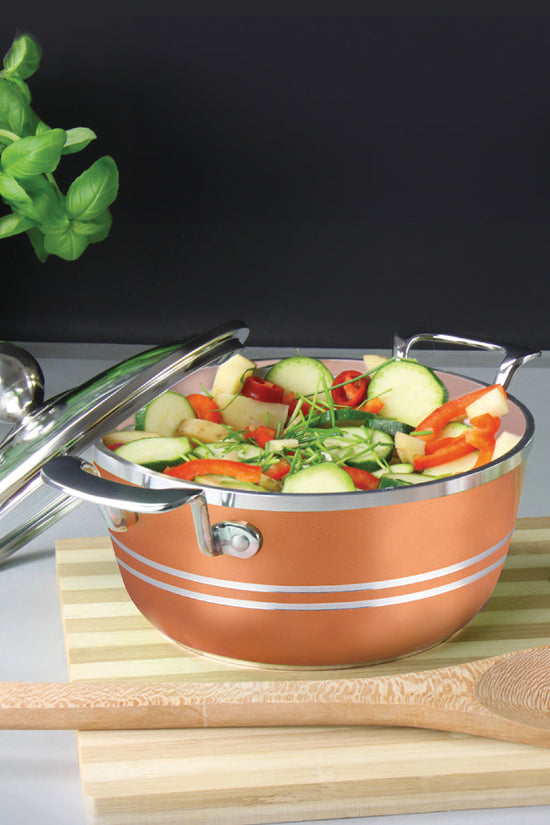 SQ Professional Seramiq Mianra Diecast Stockpot Set of 5 Axinite Finish