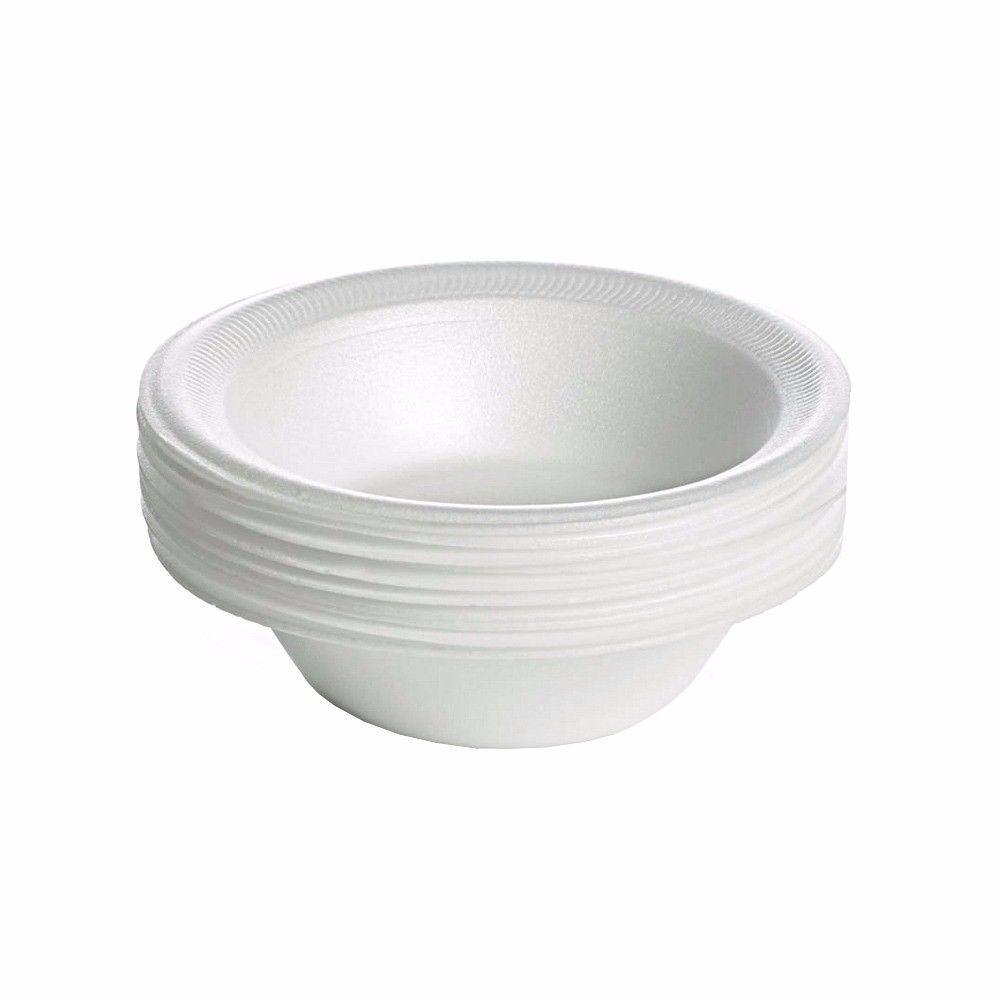 EcoFriendly 15 Pack White Disposable Bowls Convenient and Sustainable