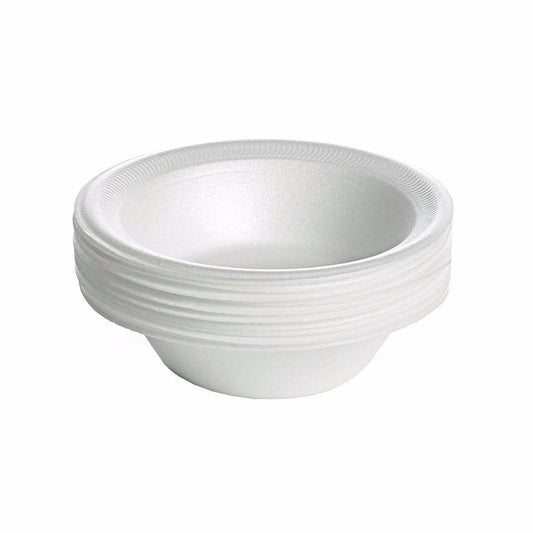 EcoFriendly 15 Pack White Disposable Bowls Convenient and Sustainable