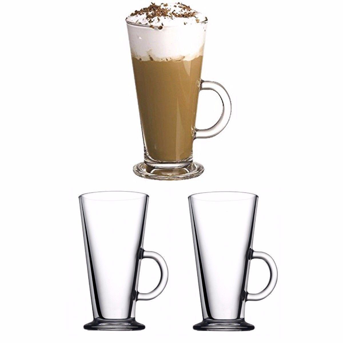 Elegant COLOMBIAN 2 Piece Latte Glass Set