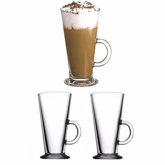 Elegant COLOMBIAN 2 Piece Latte Glass Set