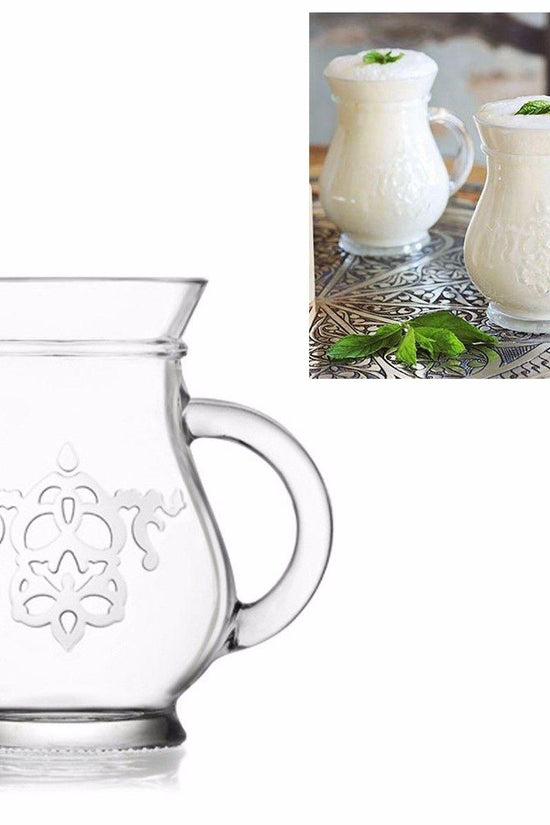 Elegant Patterned Glass Jug Set 330cc Pack of 2