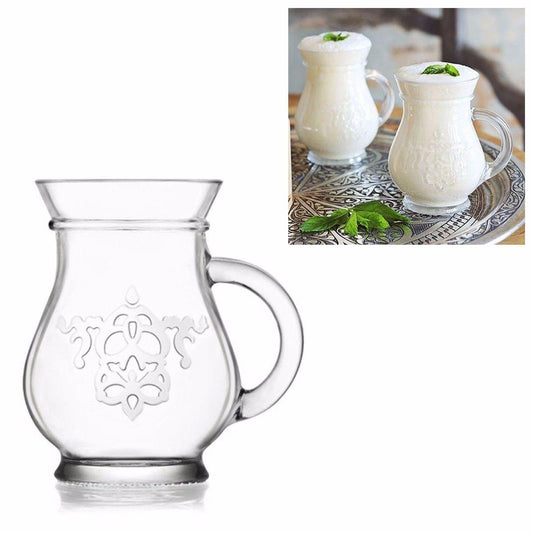 Elegant Patterned Glass Jug Set 330cc Pack of 2