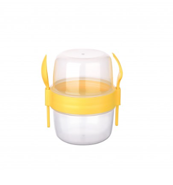 TTZ Take N Go Muesli Container 800ml with Utensils Assorted Colors