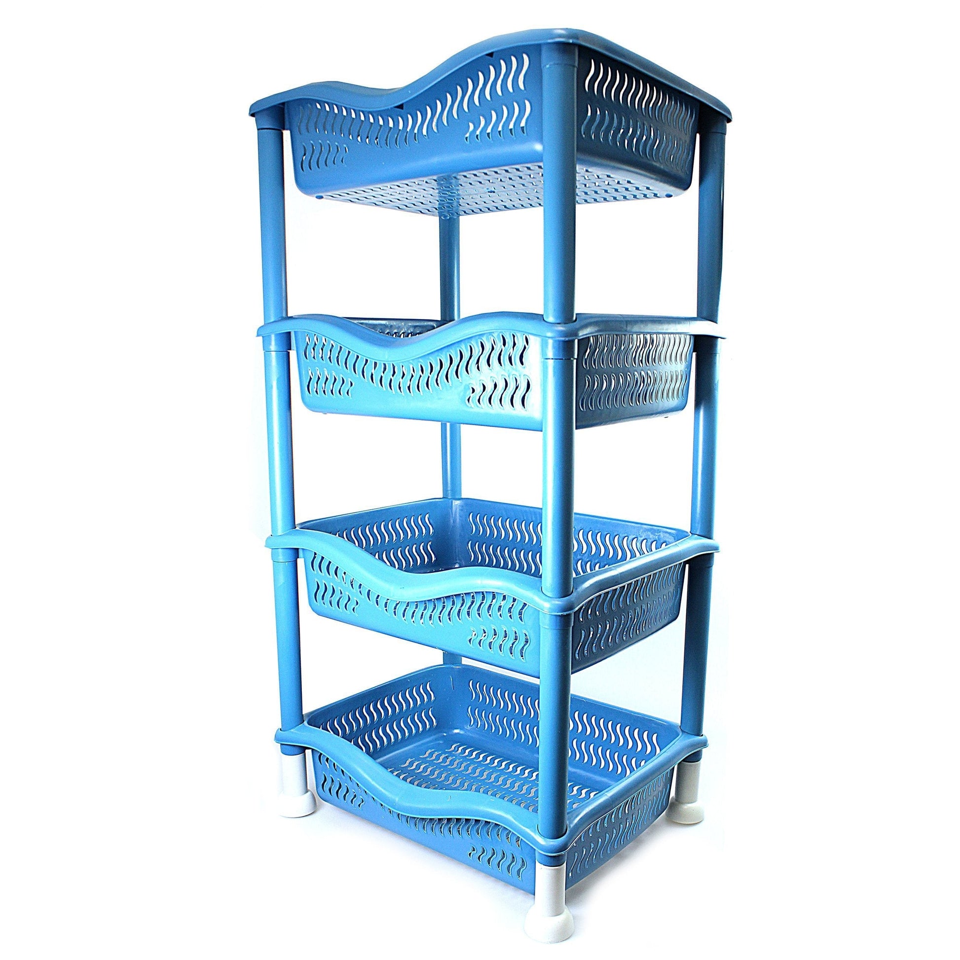 4 Tier Plastic Kitchen Food Storage Rack Organize Your Space Efficiently