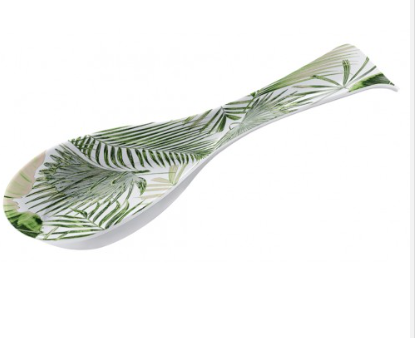 Stylish 28cm Melamine Spoon Rest for Clean Countertops