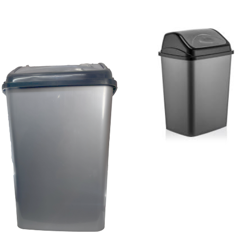 50L Large Swing Top Kitchen Bin Home Essential