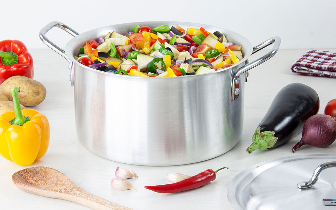 SQ Professional Galaxis Taurus Casserole Set 6Piece Stainless Steel Cookware