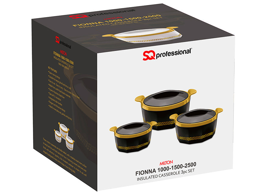 SQ Professional Fionna White Hot Pot Set of 3 10 15 25L