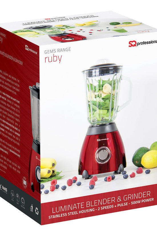 SQ Professional Luminate Blender Grinder 500W Amethyst Kitchen Appliance