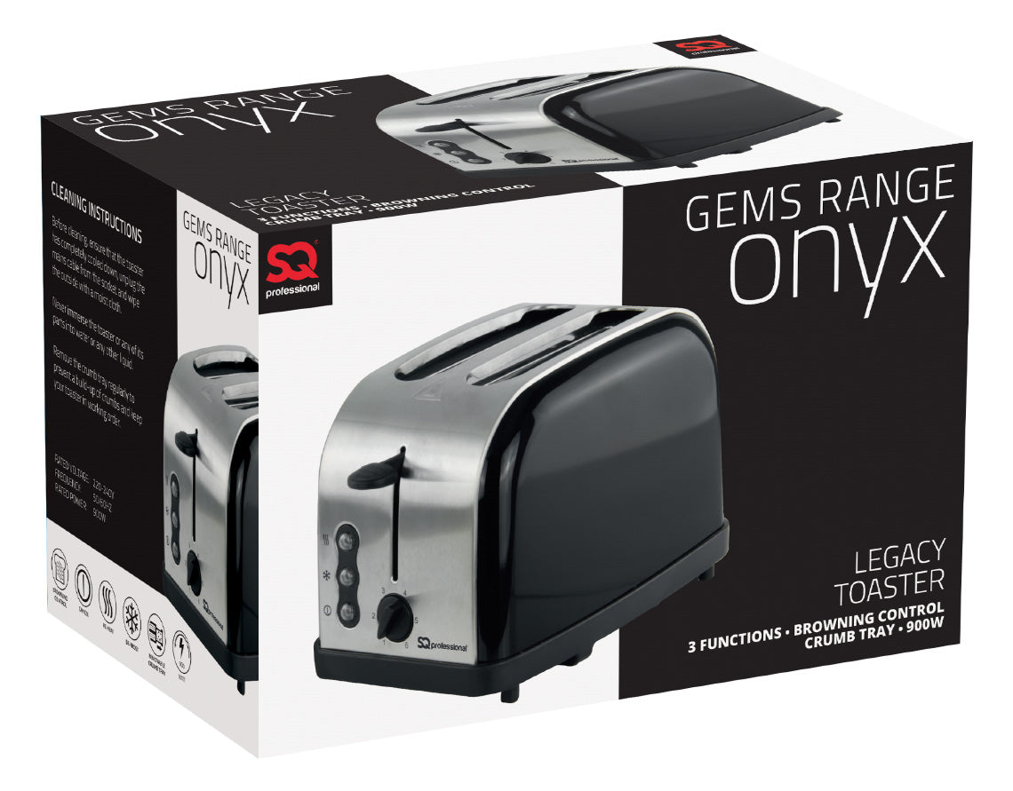 SQ Professional Legacy 2 Slice Toaster 900W Amethyst Stylish and Efficient Kitchen Appliance