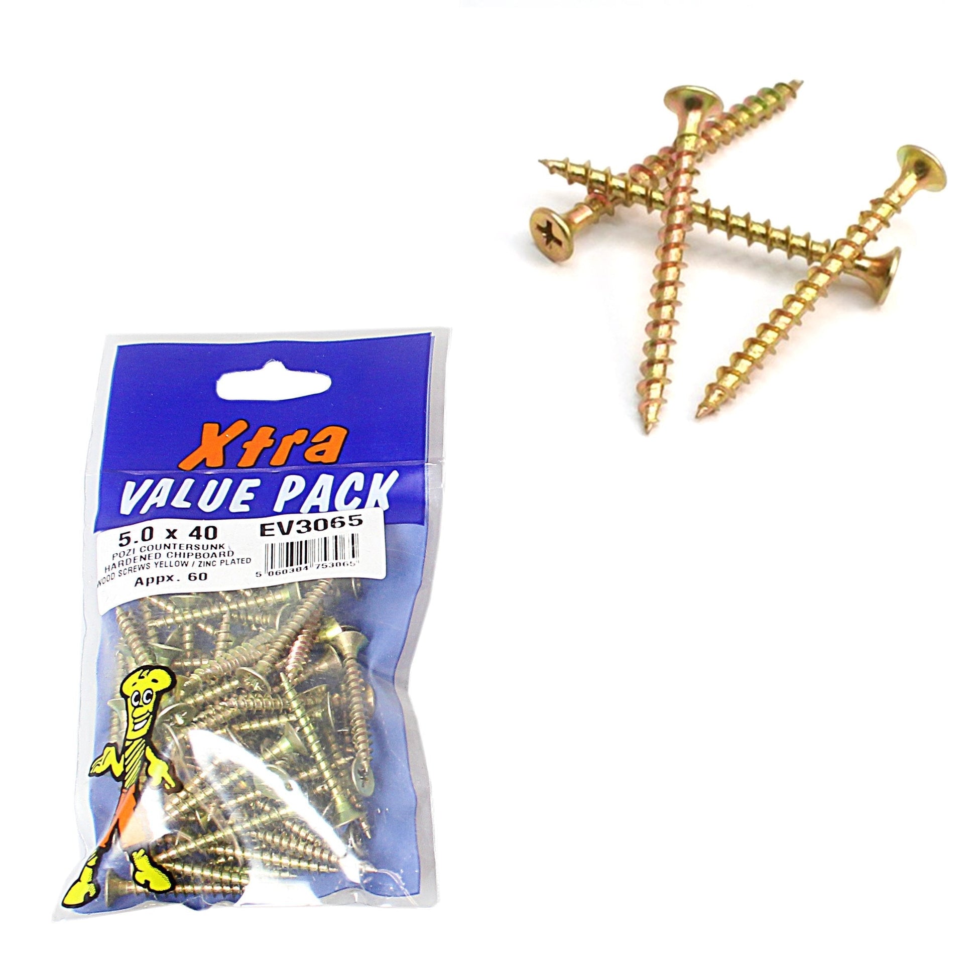 50 x 40 Pozi Chipboard Screws Premium DIY Fasteners
