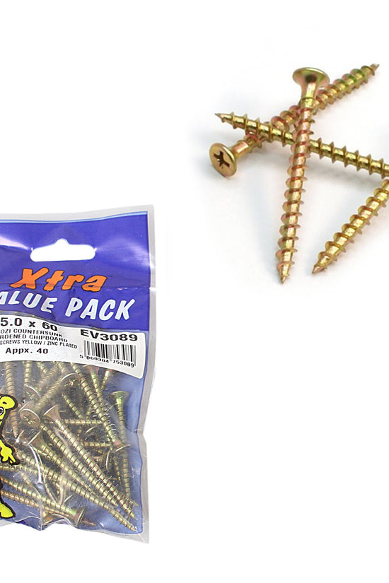 50 x 60 Pozi Chipboard Screws HighQuality DIY Fasteners