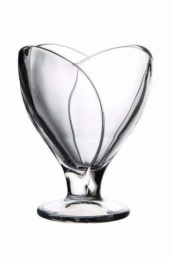 Elegant Glass Ice Cream Vase Cups Set of 2
