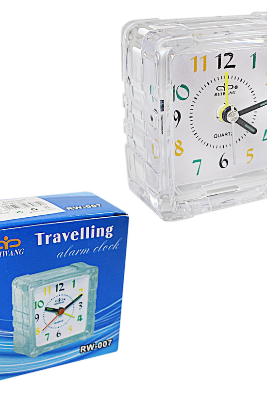Compact Square Travel Alarm Clock ABS Material 65 x 7 x 35cm