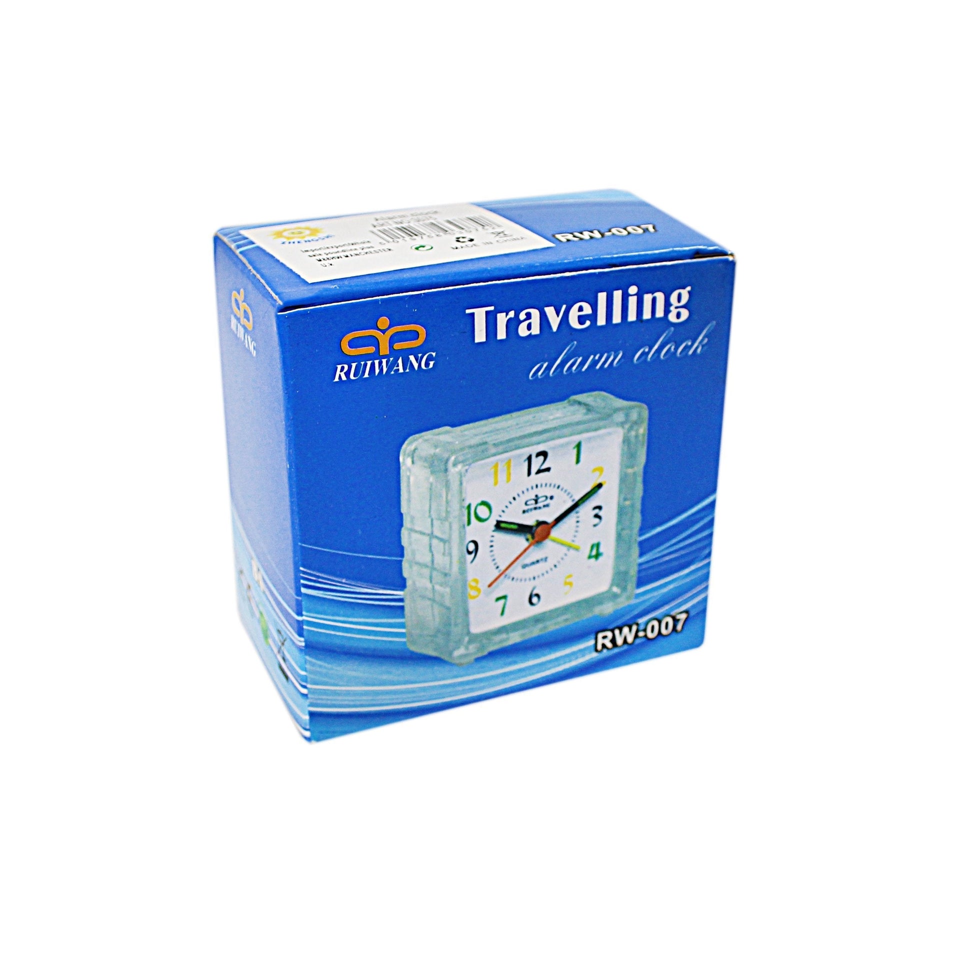 Compact Square Travel Alarm Clock ABS Material 65 x 7 x 35cm