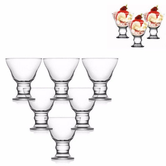 Orion Ice Cream Dessert Cups Set of 6 Elegant Glassware