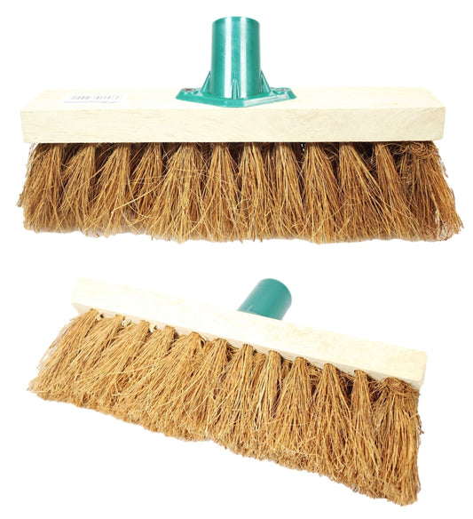 10 Soft Coco Bristle Brush for Indoor Outdoor Cleaning