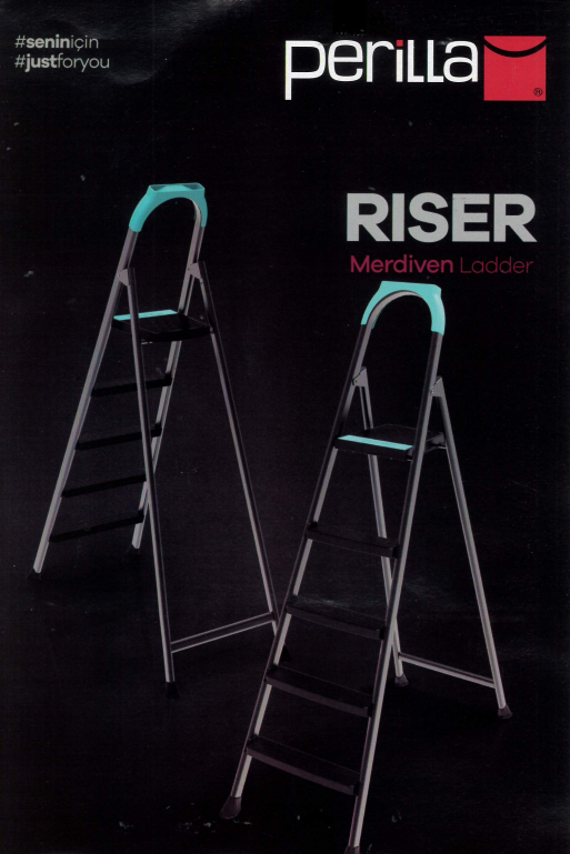 6 1 Perilla Metal Step Ladder Blue Black