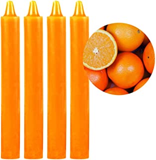 4Pack Long Scented Wax Candles Assorted Scents Colours