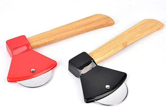Unique Axe Shaped Pizza Cutter Wheel Assorted Colours