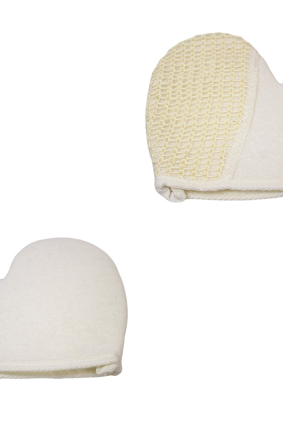 DualSided Exfoliating Bath Spa Loofah Mitt Glove