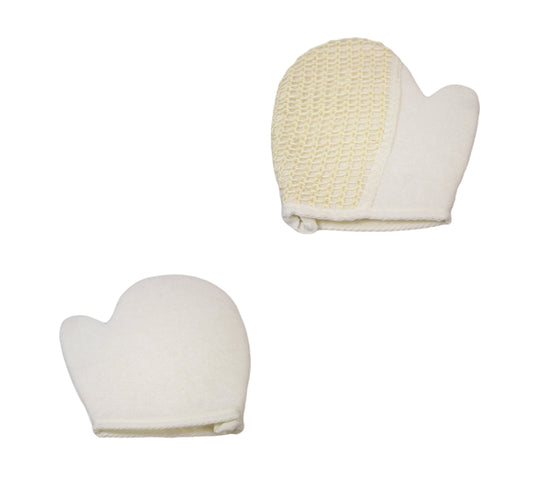 DualSided Exfoliating Bath Spa Loofah Mitt Glove