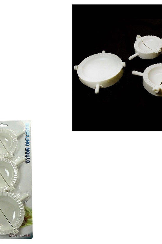 3Piece Plastic Dumpling Pastry Mould Maker Set Assorted Sizes