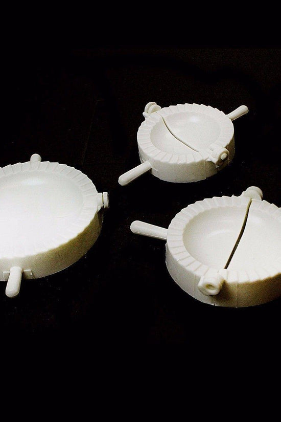 3Piece Plastic Dumpling Pastry Mould Maker Set Assorted Sizes