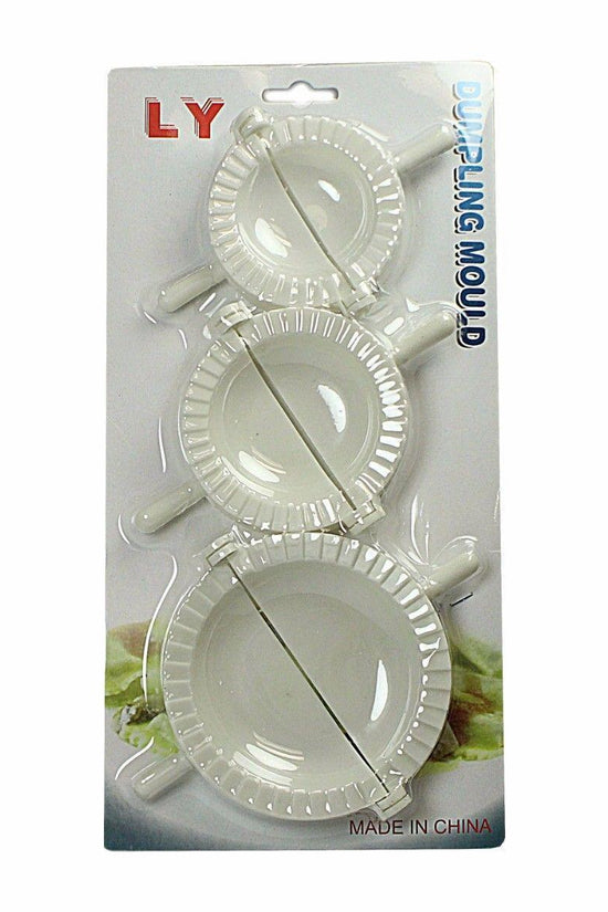 3Piece Plastic Dumpling Pastry Mould Maker Set Assorted Sizes